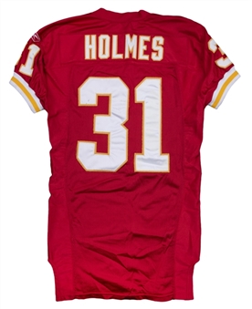 2003 Priest Holmes Game Used Kansas City Chiefs Home Jersey (Chiefs COA)